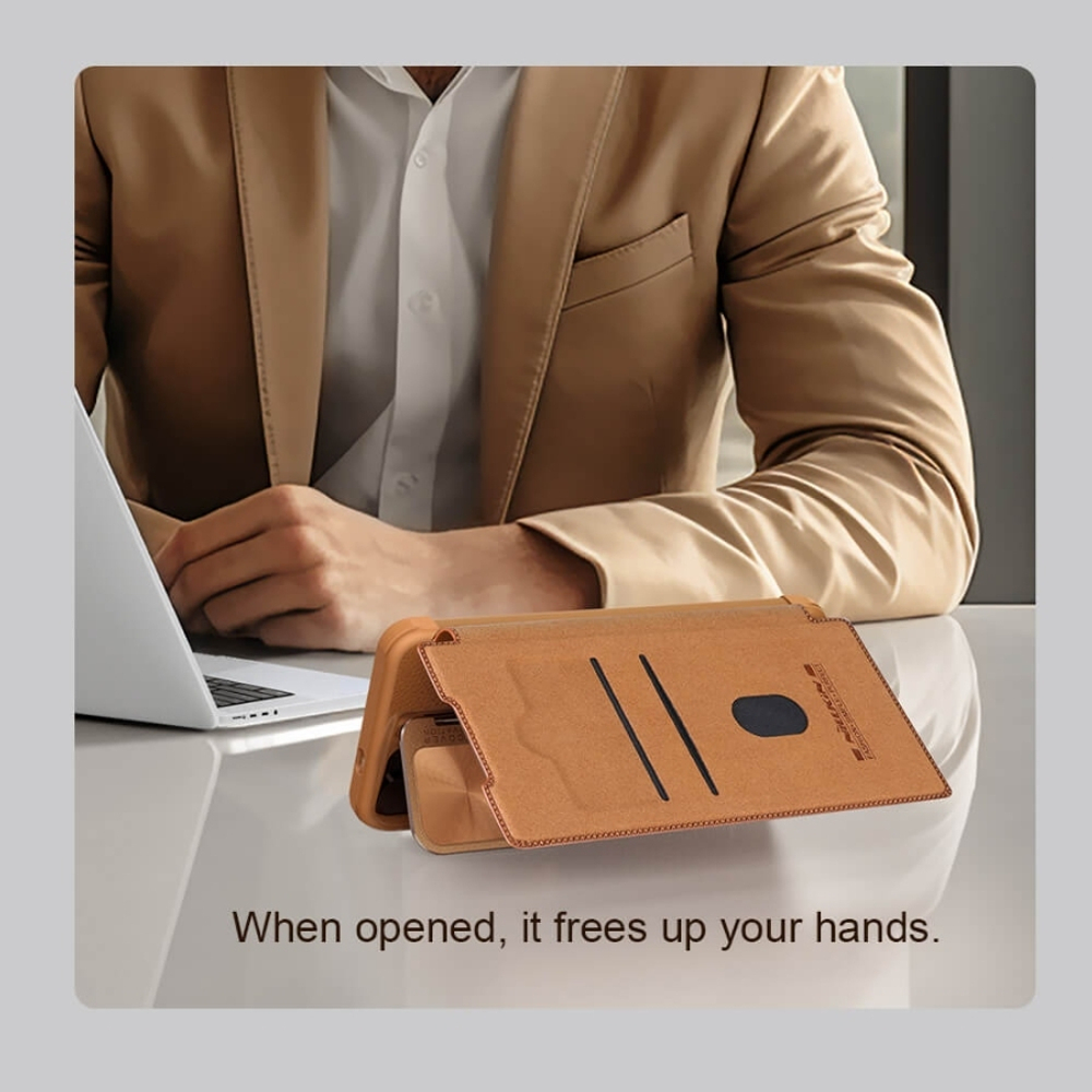 Чехол-книжка Nillkin Leather Qin PROP для Samsung Galaxy S24+