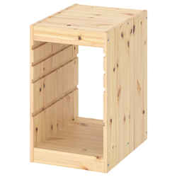 IKEA TROFAST  (ИКЕА ТРОФАСТ)  -  Рама - светлая сосна, белая морилка 32x44x52 см