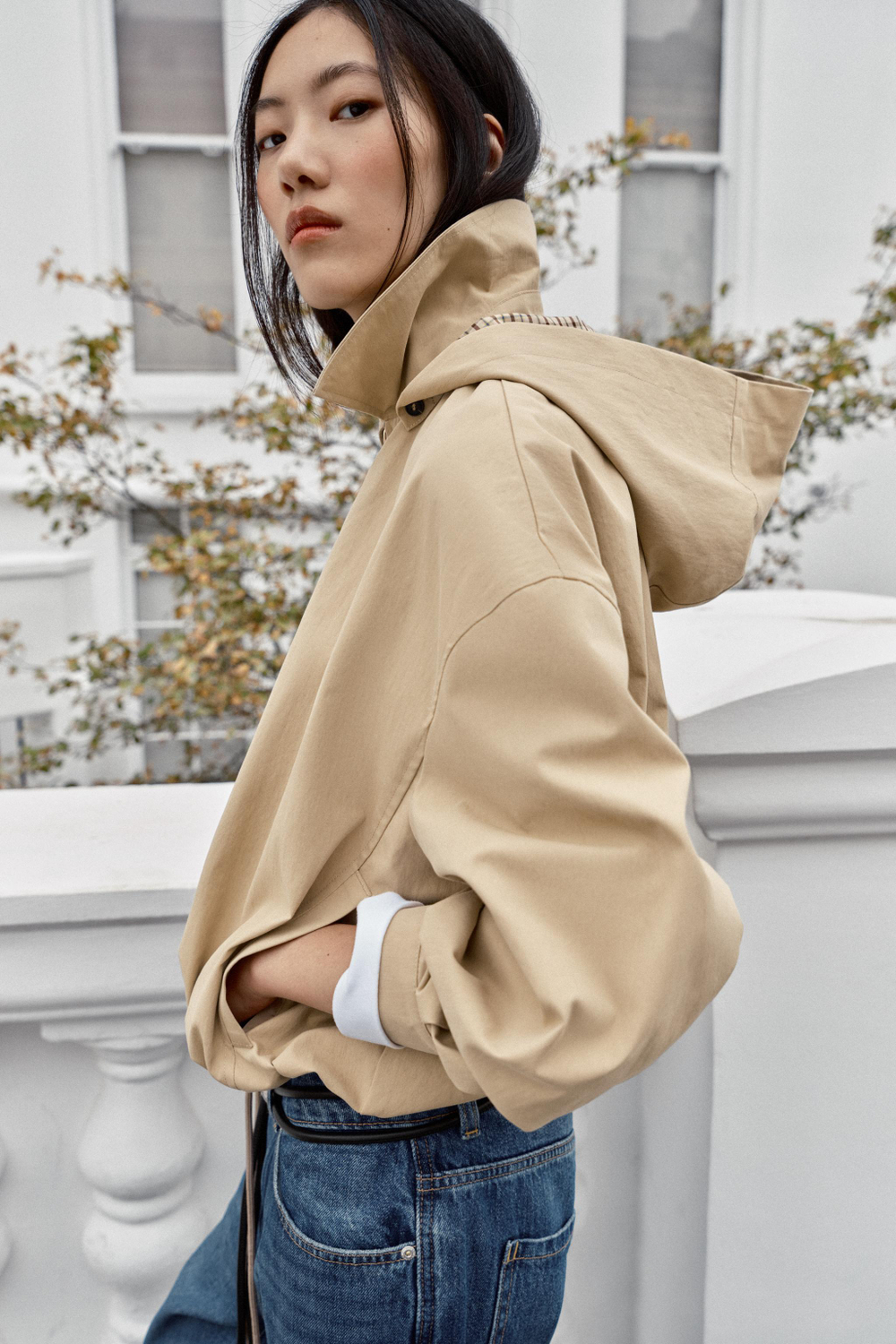 КУРТКА СО СЪЕМНЫМ КАПЮШОНОМ — ZARA