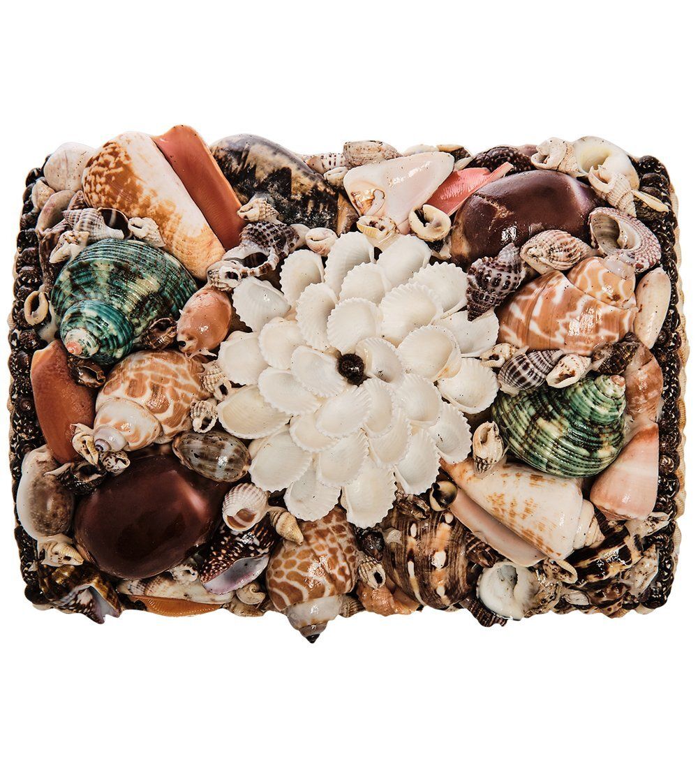Decor and Gift 54-046-01 Декоративная шкатулка «Ракушки» прямоуг.