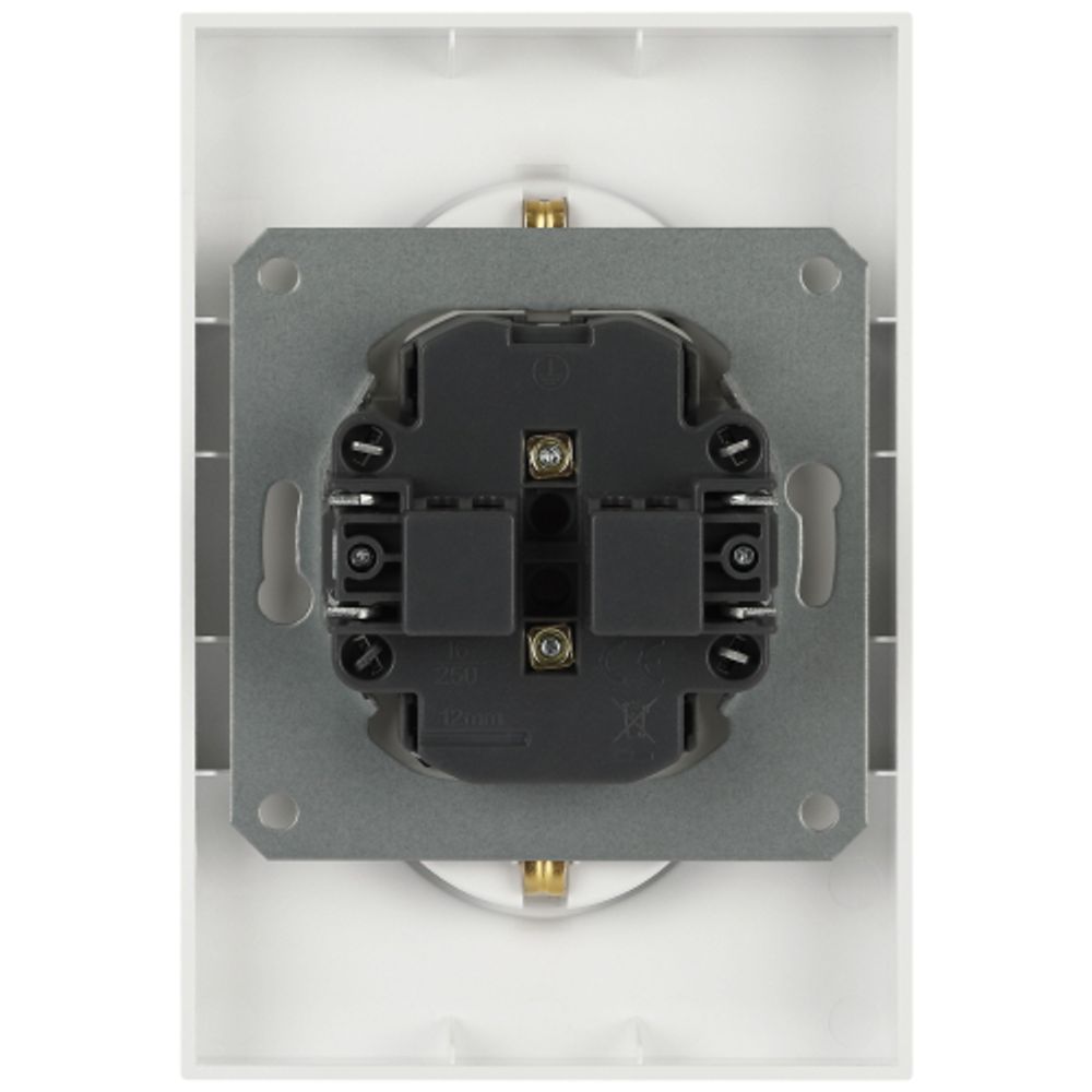 Розетка ЭРА Arktik 16-2107-08 без заземления двойная 2X2P 16А-250В белый матовый | Эра Arktik