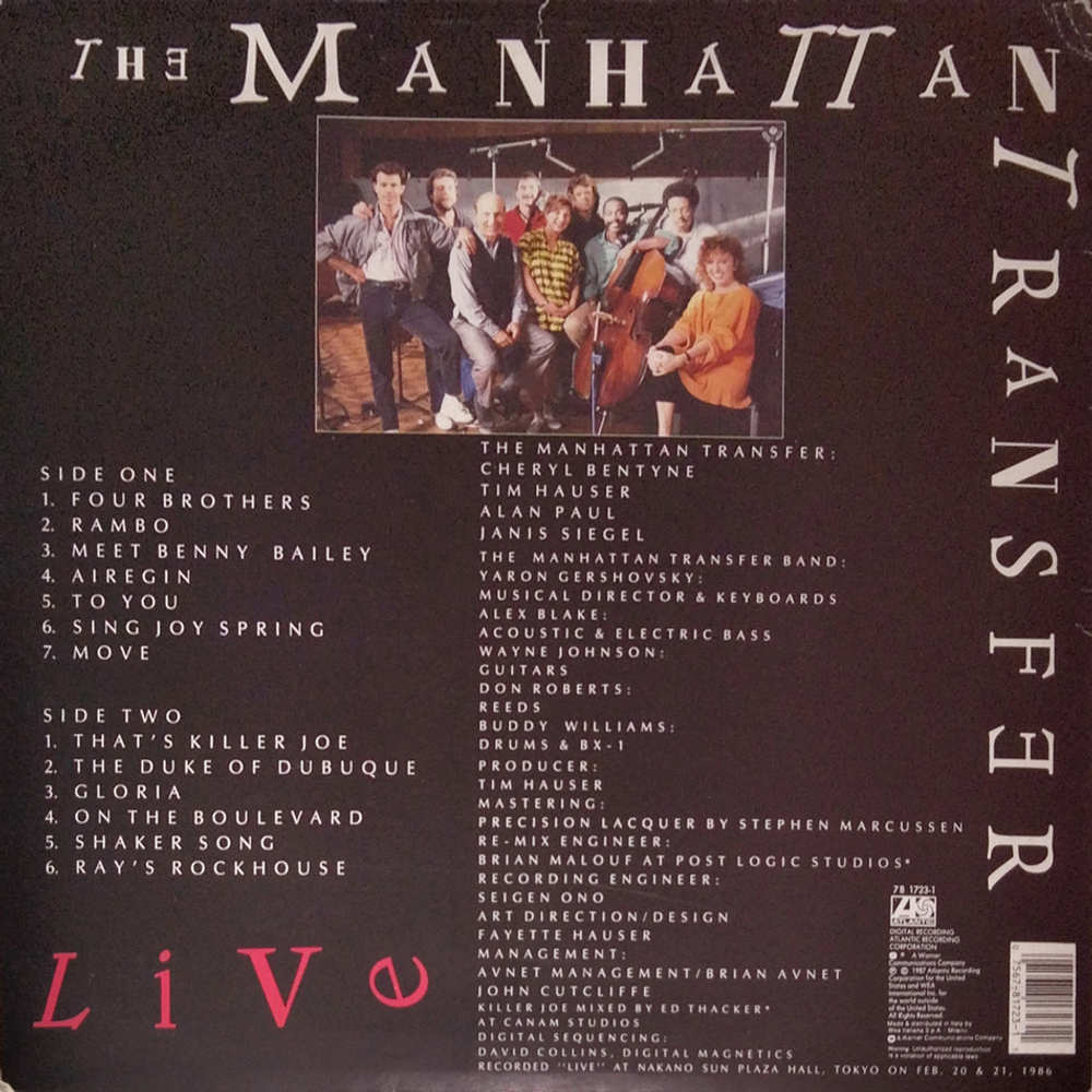 The Manhattan Transfer / Live (LP)