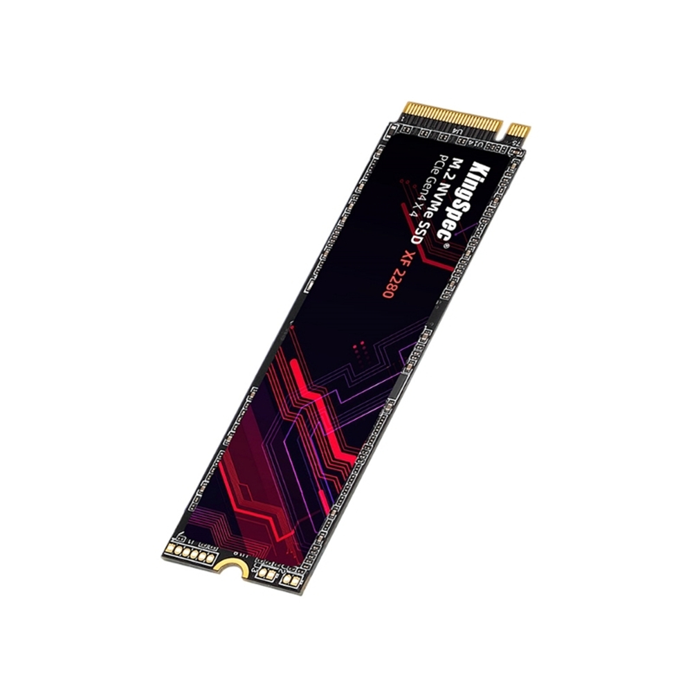Твёрдотельный накопитель KingSpec SSD 512GB M.2 2280 PCIe 4.0 x4 NVMe R4900/W2800MB/s 3D TLC MTBF 1M 600TBW