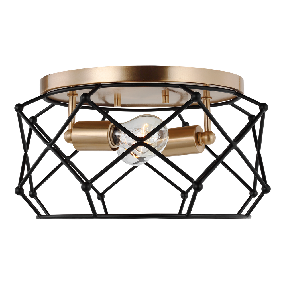 Потолочный светильник Visual Comfort Zarra Two Light Flush Mount