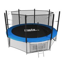 Батут UNIX Line Классик / Classic 14 ft (427 см) с внутренней защитной сеткой