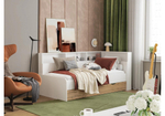 Кровать Woodville Амер 190х80 белый, дуб вотан