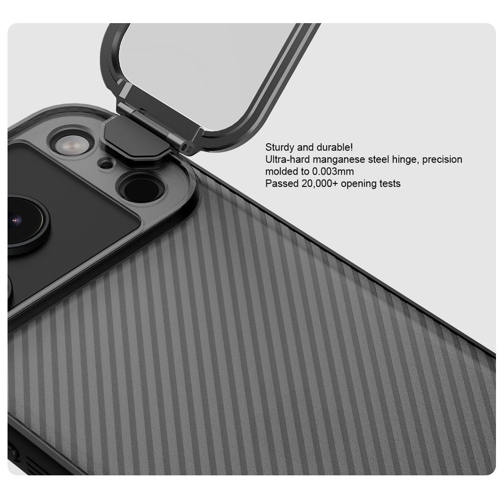 Чехол тонированный на смартфона iPhone 17 Pro, серия CamShield Prop (версия с прозрачной крышкой объектива) от Nillkin