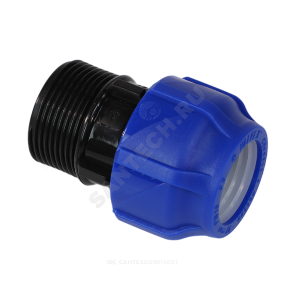 Муфта компрессионная ПЭ Дн 32х1/2" НР Ру16 VALFEX 121001132012