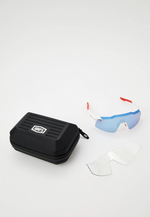 Спортивные очки с диоптриями 100% Speedcraft SL / Total Energies Team Matte White/ / Metallic HiPER Blue ML Mirror Lens