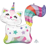 Фольгированный шар-фигура «Кошка-Единорог», 79 см