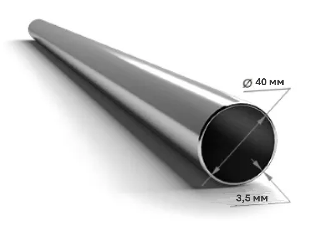 трубы сварные вод/газ 40x3.0 дл 6000