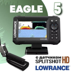 Эхолот Lowrance Eagle (Лоуренс Игл) 5 с датчиком SplitShot HD