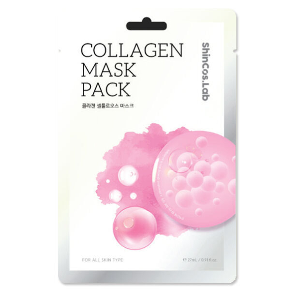Коллагеновая тканевая маска для лица ShinCos.Lab Collagen Mask Pack, 27мл