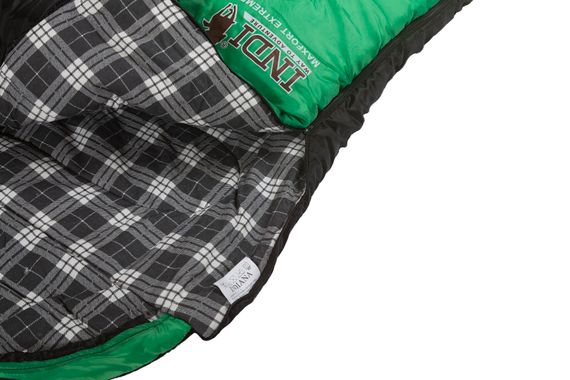Спальный мешок INDI Maxfort Extreme R-zip от -27 °C (одеяло с подголовником, фланель, 195+35X85 см)
