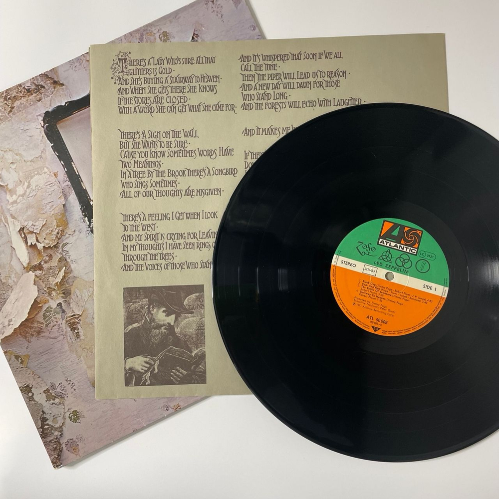 Винтажная виниловая пластинка LP Led Zeppelin IV (Германия 1976)