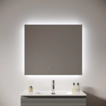 Зеркало для ванной комнаты SANCOS Поле 2.0 (Square 2.0) 800х700 led подсветка 2700K/4000K/5000K SQ2.800