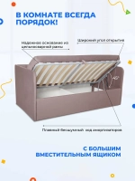 Диван - кровать с подъёмным механизмом 200х90 см Крекер Ап ткань Тедди