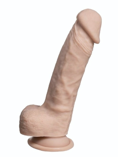 Телесный фаллоимитатор на присоске Real Skin Model 1 - 17,8 см. (Цвет: телесный)