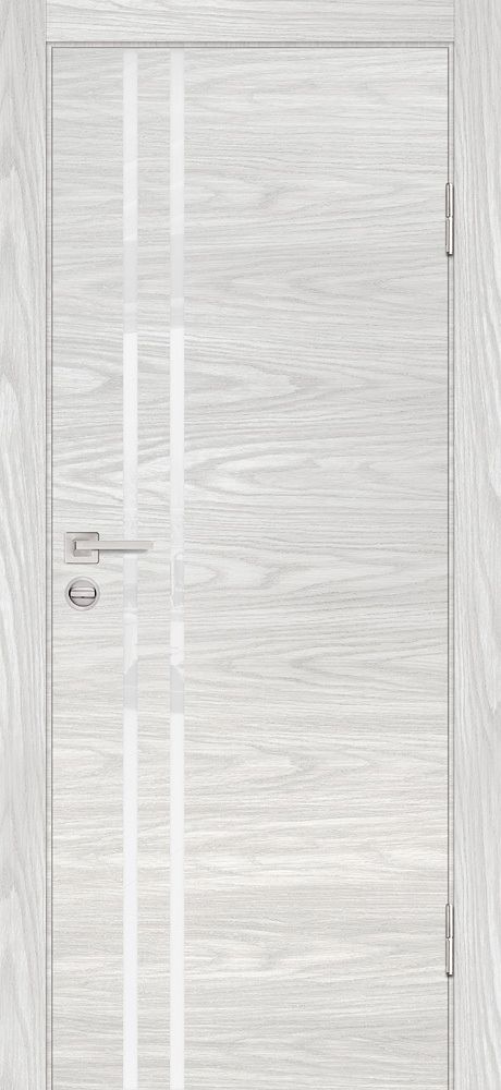 Дверь P-11 / Цвет Дуб скай бежевый / белоснежный лакобель / Двери PROFILO PORTE Дверь P-11 / Цвет Дуб скай бежевый / белоснежный лакобель / Двери PROFILO PORTE