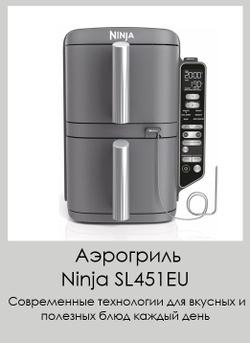 Аэрофритюрница Ninja SL451EU черный