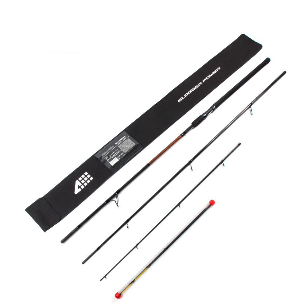 Удилище фидерное штекерное карбоновое 4 FIGHTERS Slogger Power FEEDER, 3,9 м, тест до 120 г