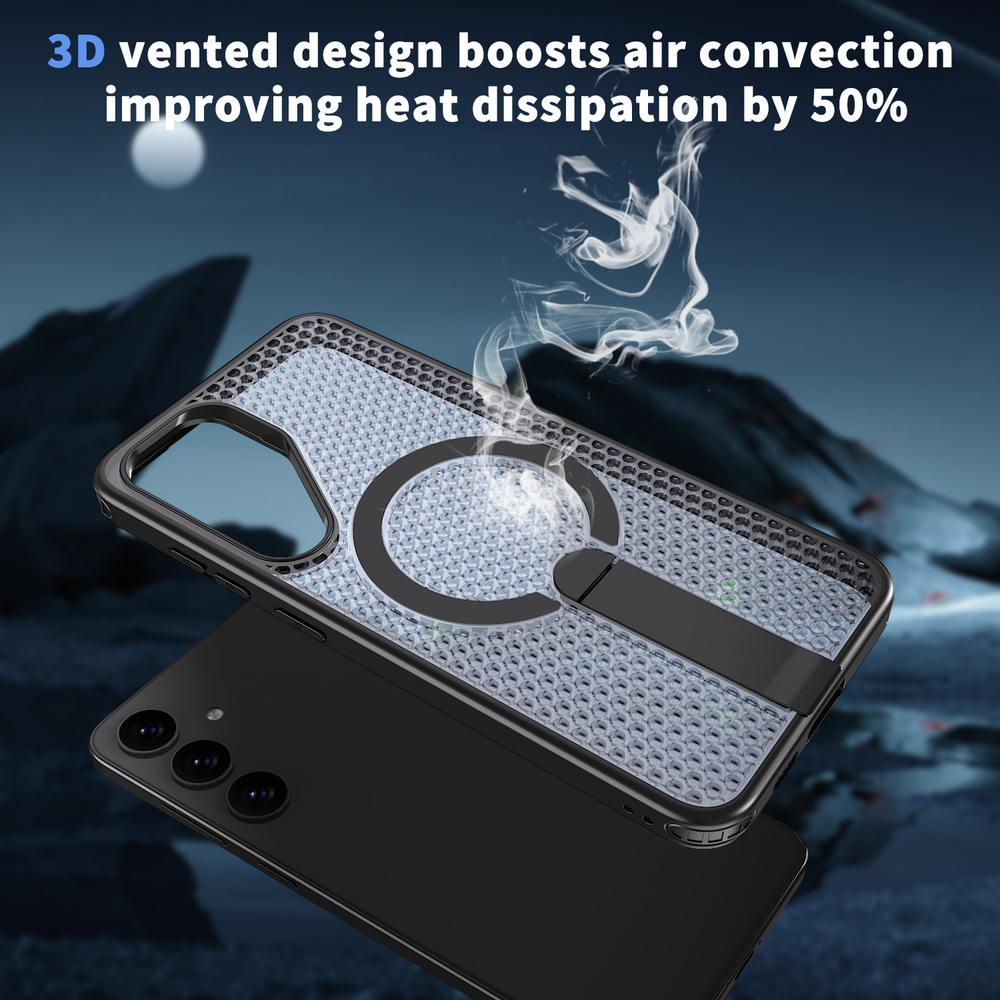 Прозрачный чехол Mesh Pro Magnetic Case для Samsung Galaxy S24