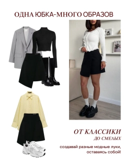 Юбка шорты мини классическая