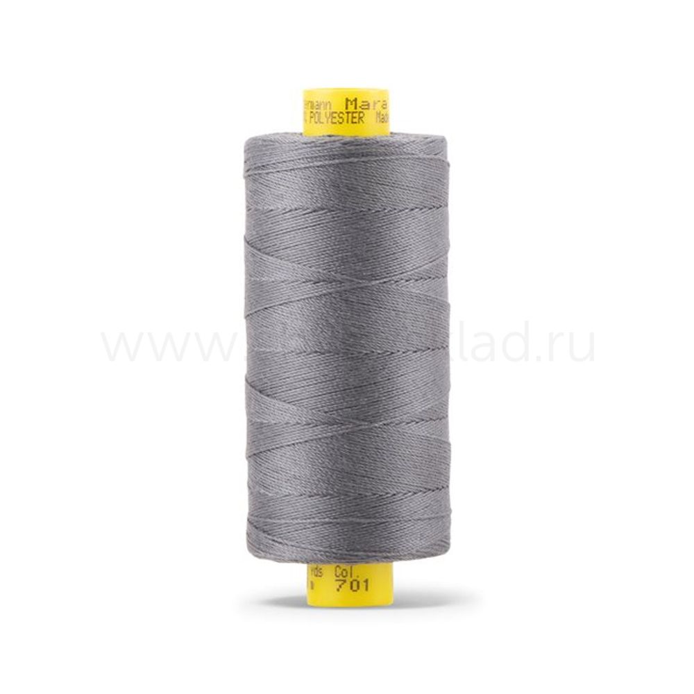 Нитка Gutermann Mara 30 (300 метров), 1 кат., для отстрочки | 701 стальной серый