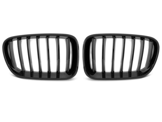 Решетка (ноздри) радиатора GLOSSY BLACK для BMW X3 F25