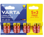 Элемент питания Varta LONGLIFE MAX POWER (MAX TECH) LR6 AA BL8