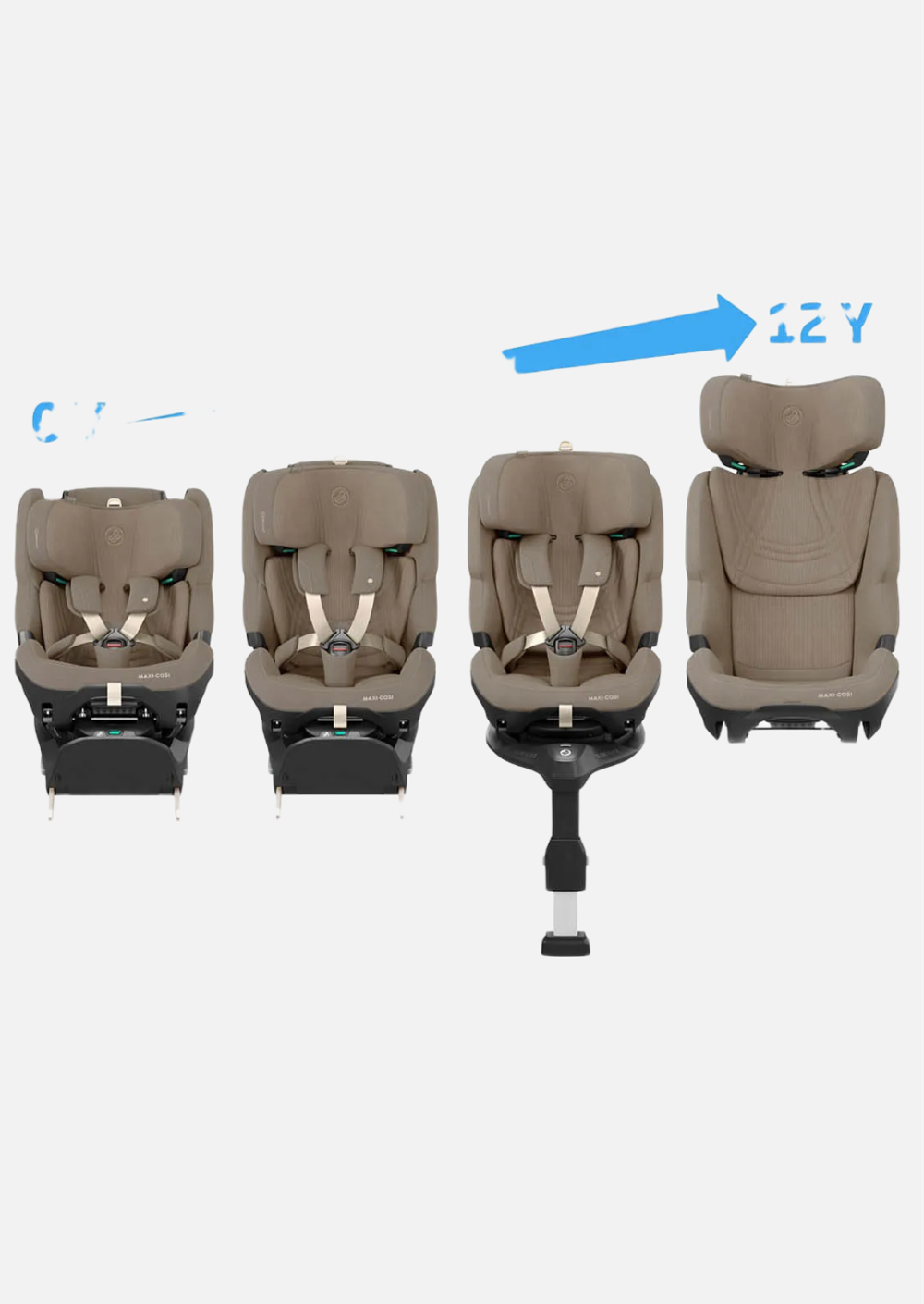 Maxi-Cosi Удерживающее устройство для детей 0-36 кг Pearl XL Slide Pro Authentic Truffle (без базы)