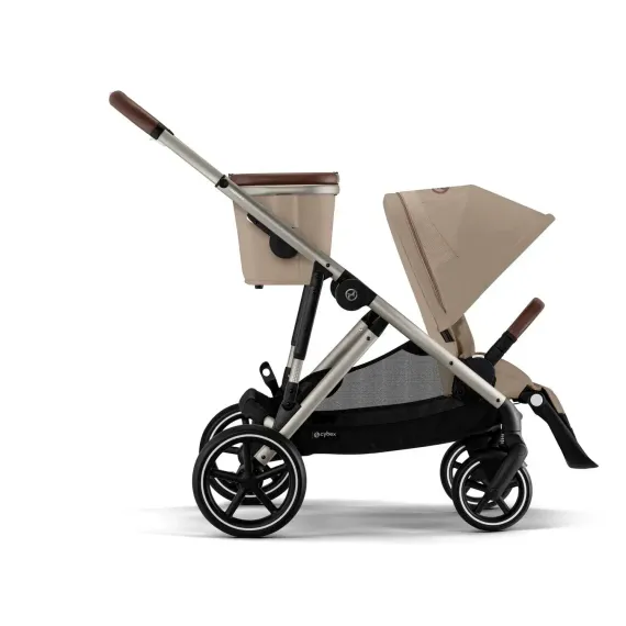 Детская коляска для двойни Cybex Gazelle S 2 в 1 TPE Almond Beige
