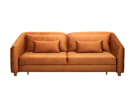 Диван Garda Decor Треви (Trevi) 230М(К) трехм раскл с кантом терракотовый Colt006 232*103*88 см