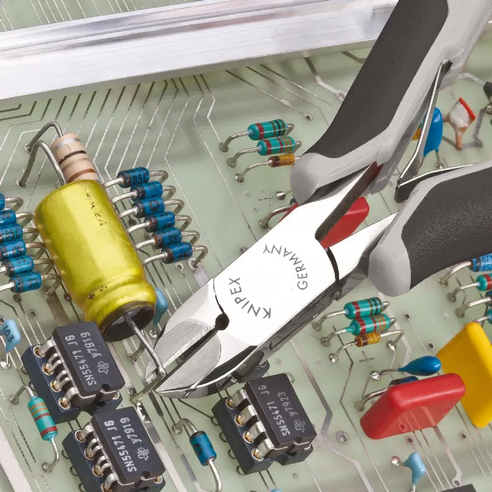 Кусачки боковые для электроники антистатические 120 мм Knipex 77 32 120 H ESD