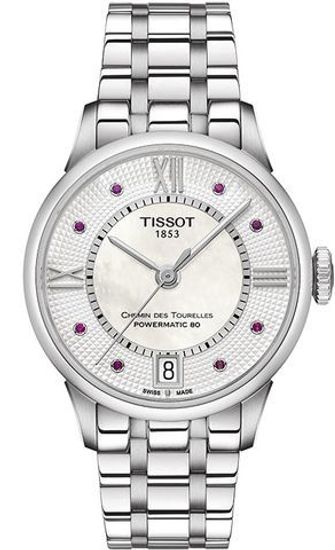 Женские часы Tissot T099.207.11.113.00 Chemin des Tourelles Powermatic 80 Lady