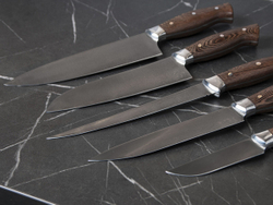 Кухонный набор из 5 кованых ножей "Master Sheff Wood"