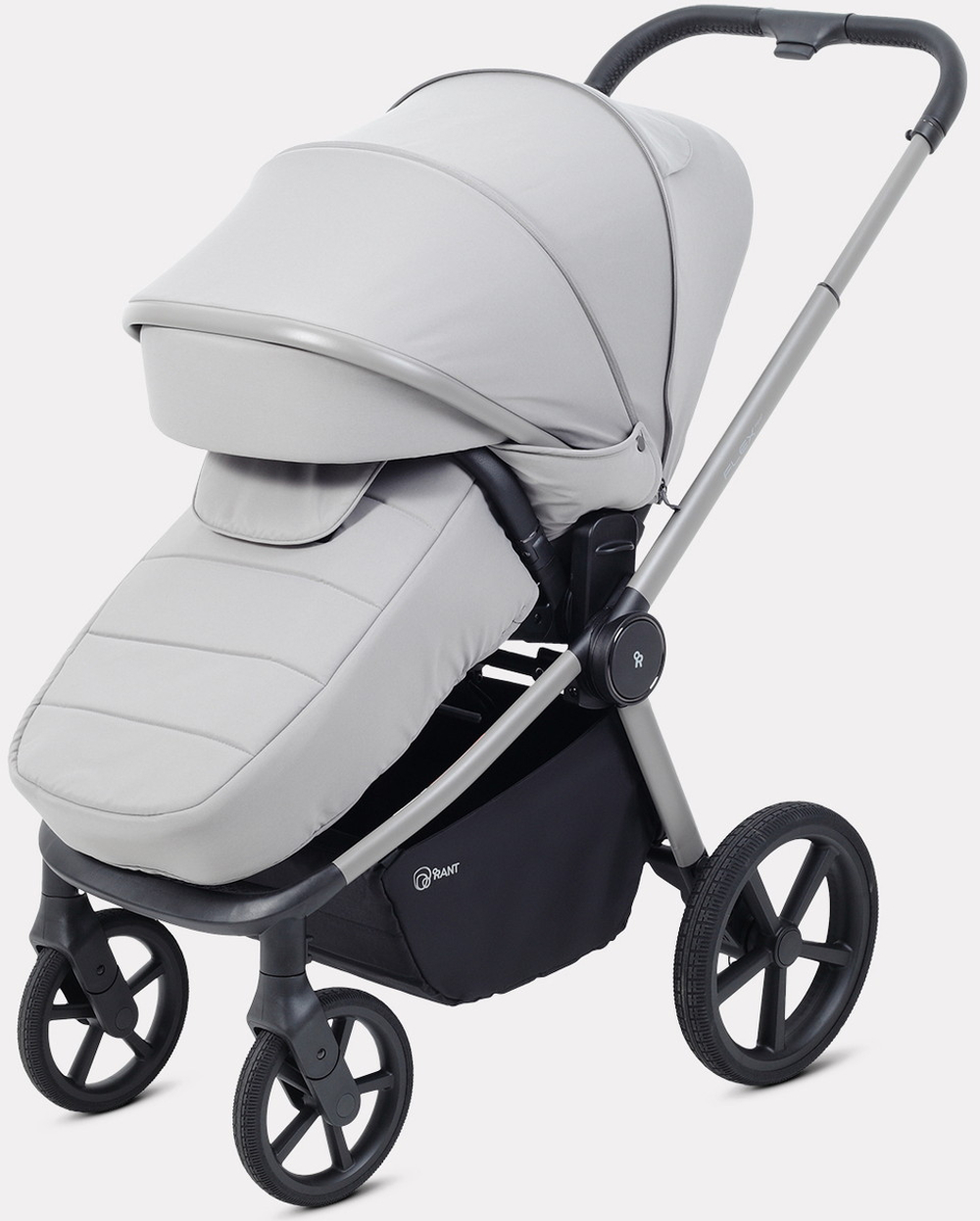 Детская коляска Rant Flex Therm Soft 3 в 1 с автокреслом Evomax Grey Stone Grey