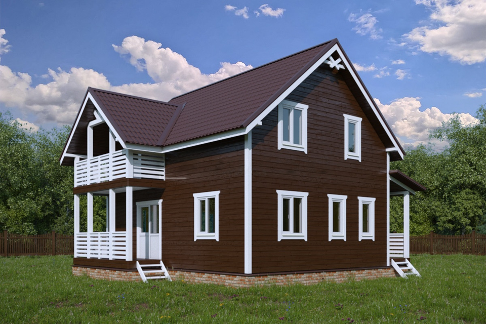 Каркас дома 9 x 10 м