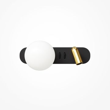 Настенный светильник (бра) 1*G9/3W 3000K MOD350WL-01BBS чёрный/латунь Inversio Modern Maytoni