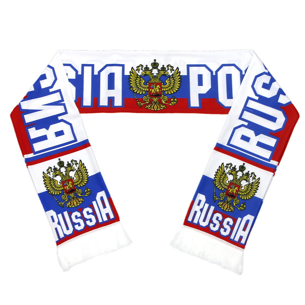 Шарф шелковый летний Россия/Russia (038)