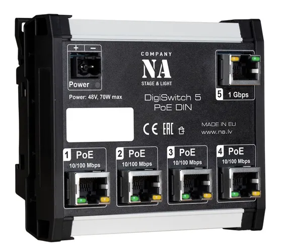 Digiswitch 5 POE DIN