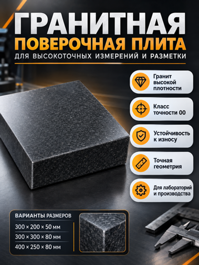 Плита поверочная гранитная 500х400х100 мм кл. 00