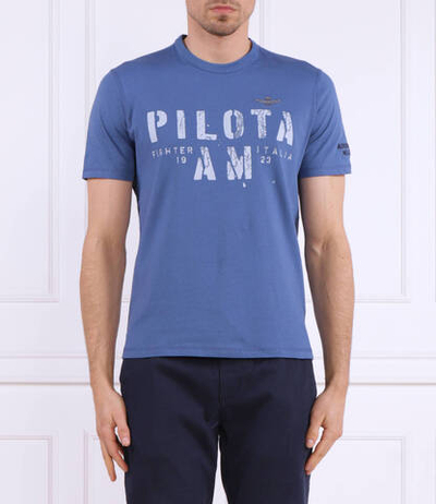 Футболка Aeronautica Militare - голубой(TS2092J538)