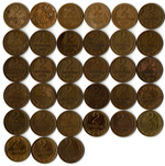 Набор 2 копейки СССР (33 монеты) 1946,49,52,56,57,61,63,67,68,69,70,71,72,73,74,75,76,77,78,79,80,81,82,83,84,85,86,87,88,89,90,91М,91Л гг. VF