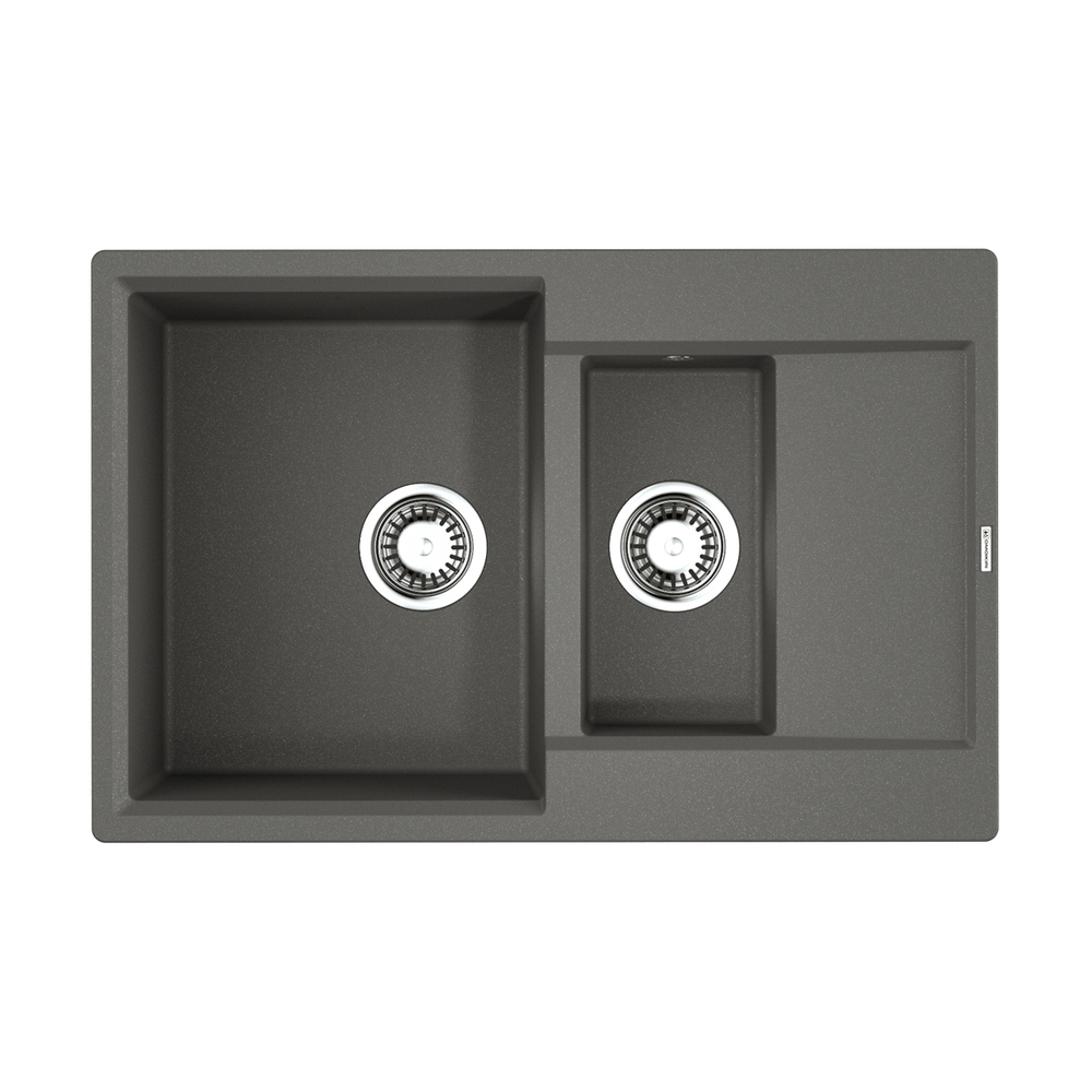 Мойка Daisen 78-2T-PL Tetogranit/платина