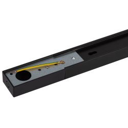 Комплект ЭРА TR-SET-200-1PT-PC BK шинопровод однофазный с профилем для натяжного потолка 2м черный | Однофазный шинопровод и аксессуары