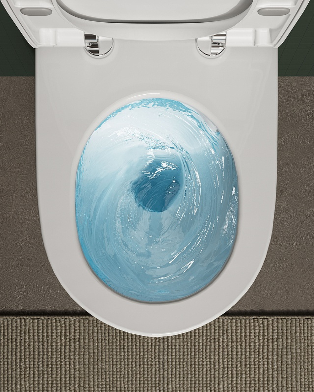 Унитаз подвесной Vitra Nest QuantumFlush безободковый, c ламинарным потоком (7870B403-0075) сиденье Vitra Nest с микролифтом (220-003R409)
