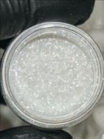 Блёстки Глиттер 301-1.0мм Белый прозрачный глянец - универсальные