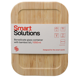 Контейнер для запекания и хранения с крышкой из бамбука 1050мл Smart Solutions