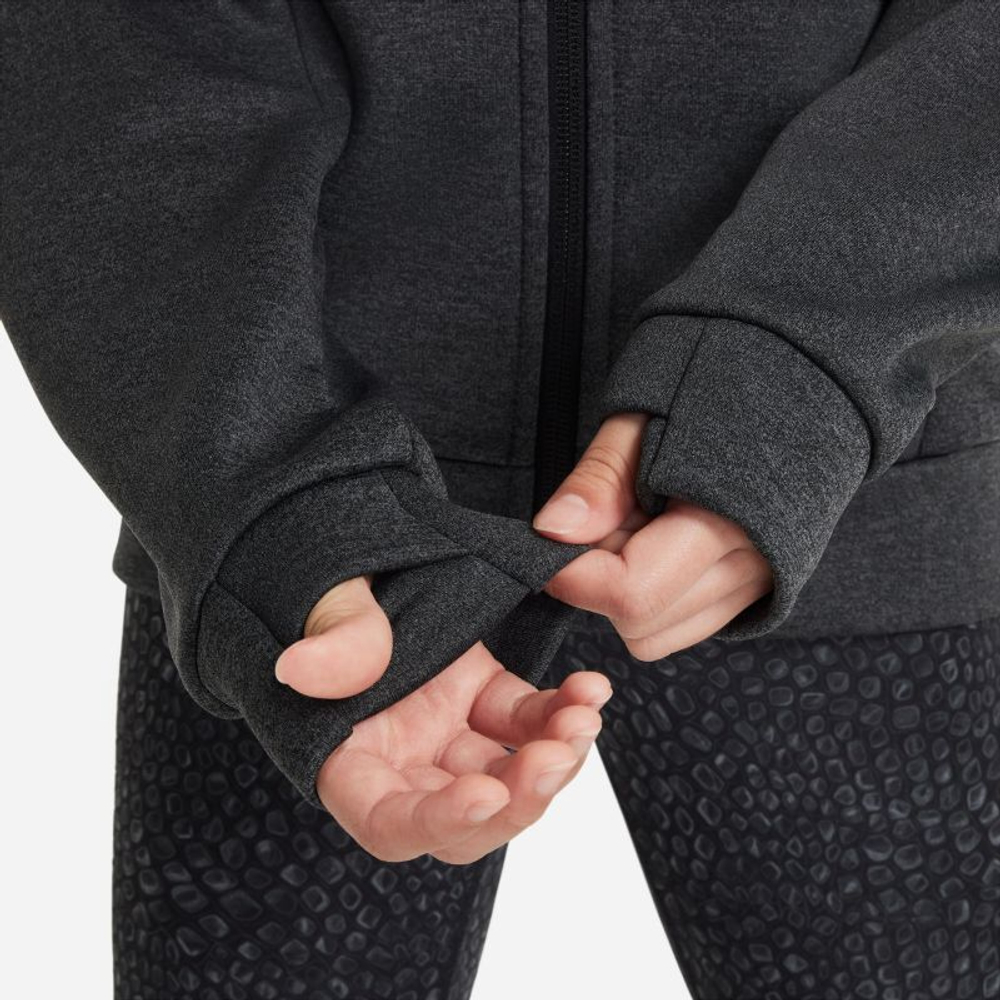 Кофта для мальчика теннисная Nike Therma-FIT Multi+ Full-Zip Training Hoodie - черный